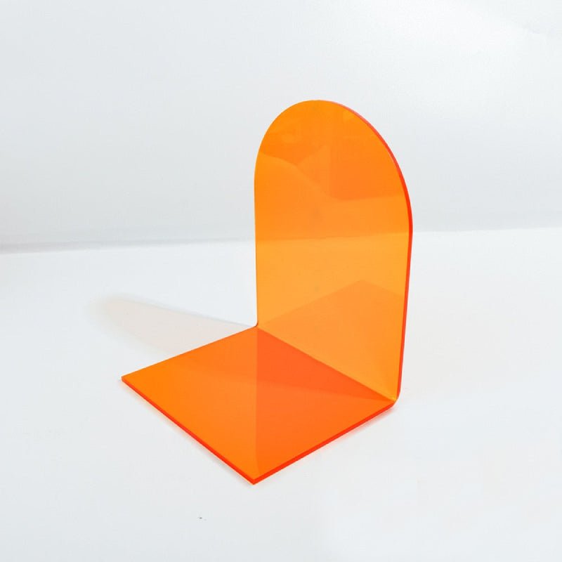 Transparante Acryl Boekensteunen met Gebogen Design – Set van 2