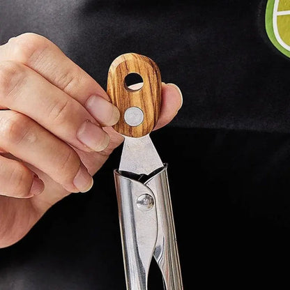 RVS Keukentang met Houten Handgrepen