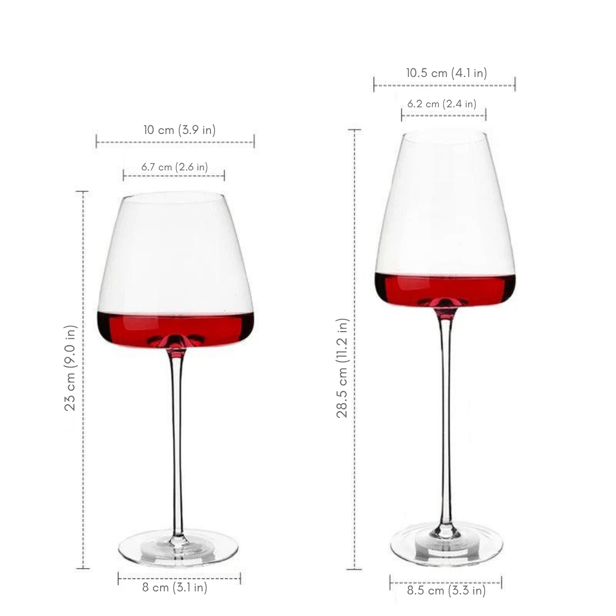 Elegante Wijnglazen van Loodvrij Kristalglas