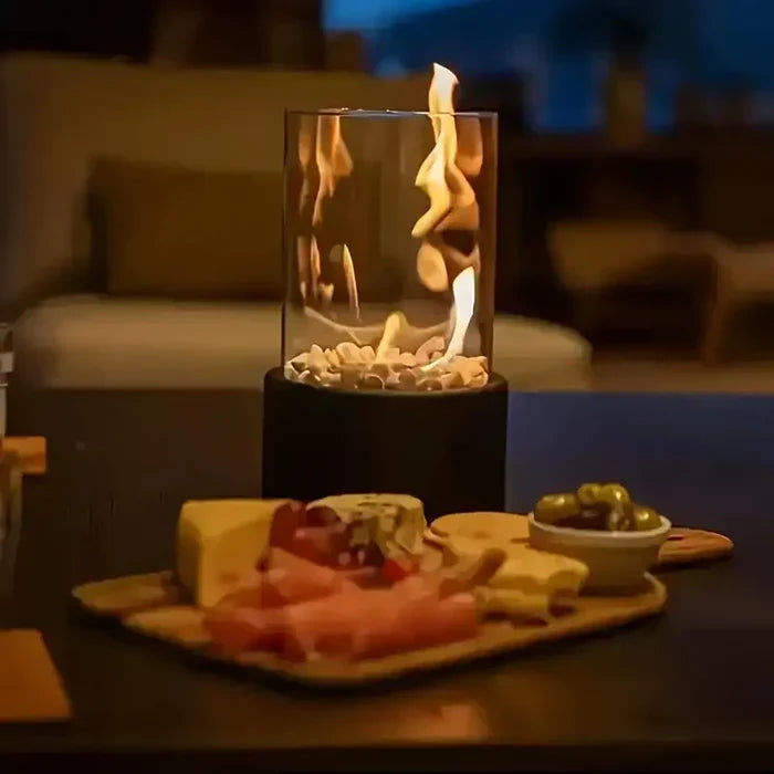 Draadloze LED Tafellamp Met Vlameffect Voor Binnen En Buiten