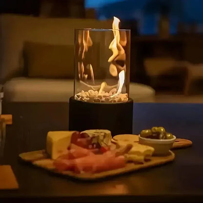 Draadloze LED Tafellamp Met Vlameffect Voor Binnen En Buiten
