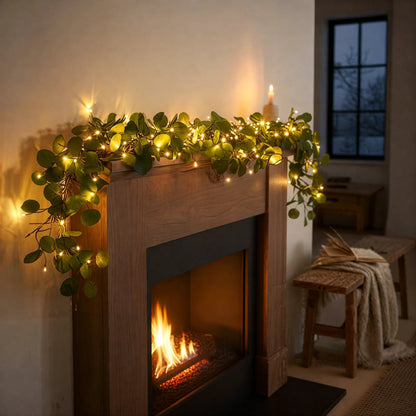 Decoratieve LED Klimop Lichtslinger Voor Sfeervolle Groene Wandaccenten