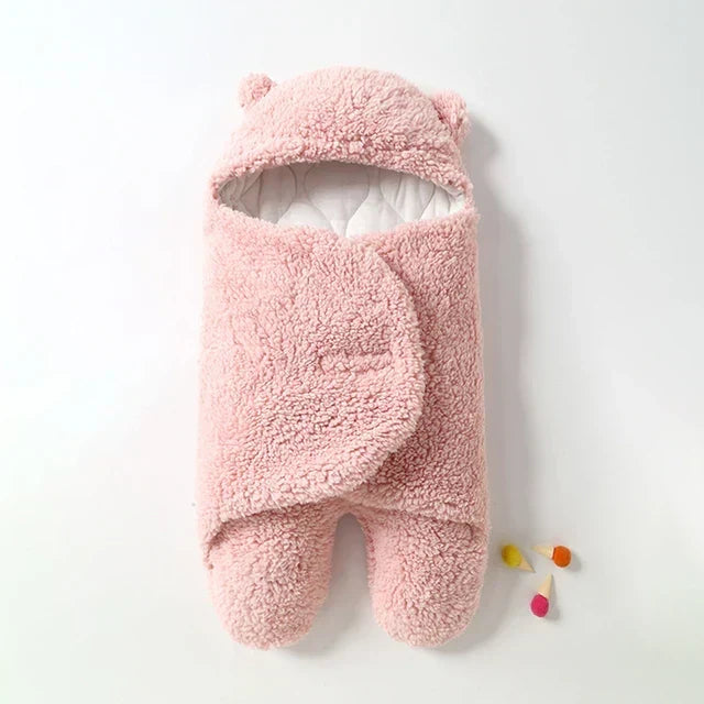 Warme Baby Inbakerdoek met Zachte Sherpa en Verstelbaar Ontwerp