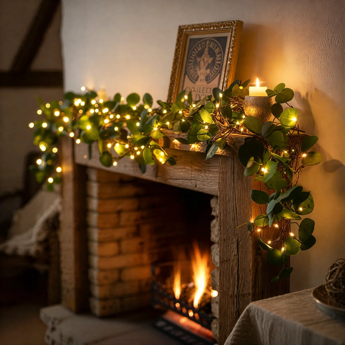Decoratieve LED Klimop Lichtslinger Voor Sfeervolle Groene Wandaccenten