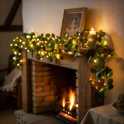 Decoratieve LED Klimop Lichtslinger Voor Sfeervolle Groene Wandaccenten