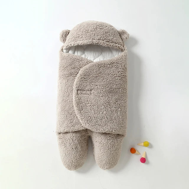 Warme Baby Inbakerdoek met Zachte Sherpa en Verstelbaar Ontwerp