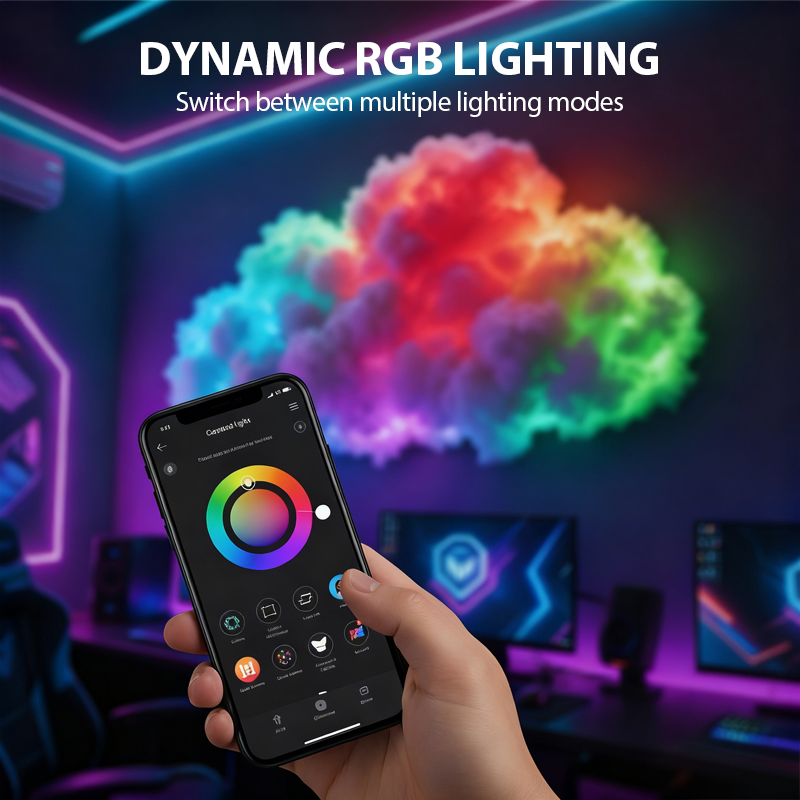 LED Wolkvormige Sfeerlamp Voor Warm Dromerig Licht