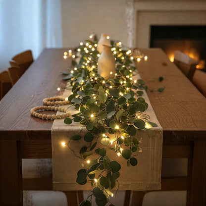 Decoratieve LED Klimop Lichtslinger Voor Sfeervolle Groene Wandaccenten