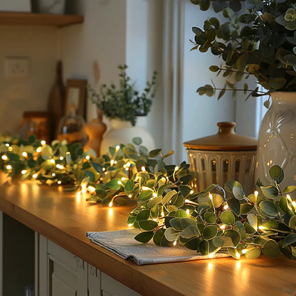 Decoratieve LED Klimop Lichtslinger Voor Sfeervolle Groene Wandaccenten