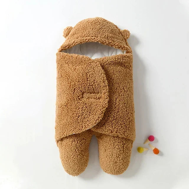Warme Baby Inbakerdoek met Zachte Sherpa en Verstelbaar Ontwerp