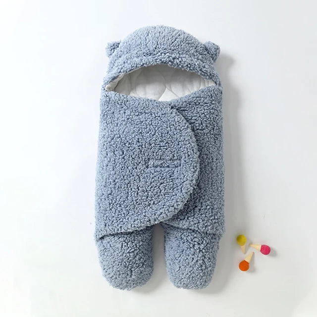 Warme Baby Inbakerdoek met Zachte Sherpa en Verstelbaar Ontwerp