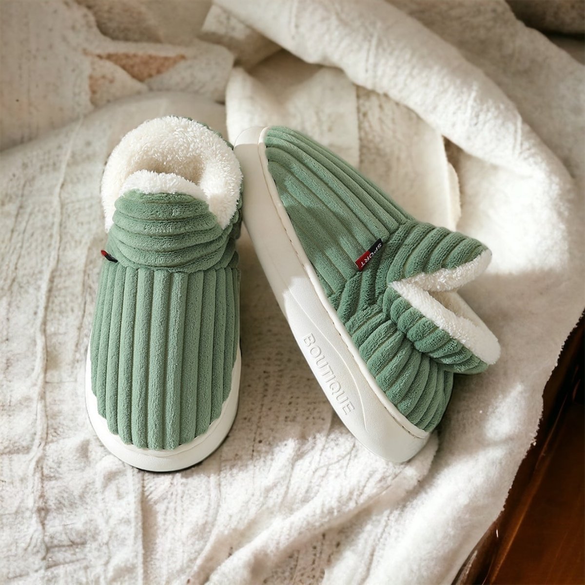 Warme Fleece Pantoffels Met Antislipzool Voor Comfortabele Dagen Thuis