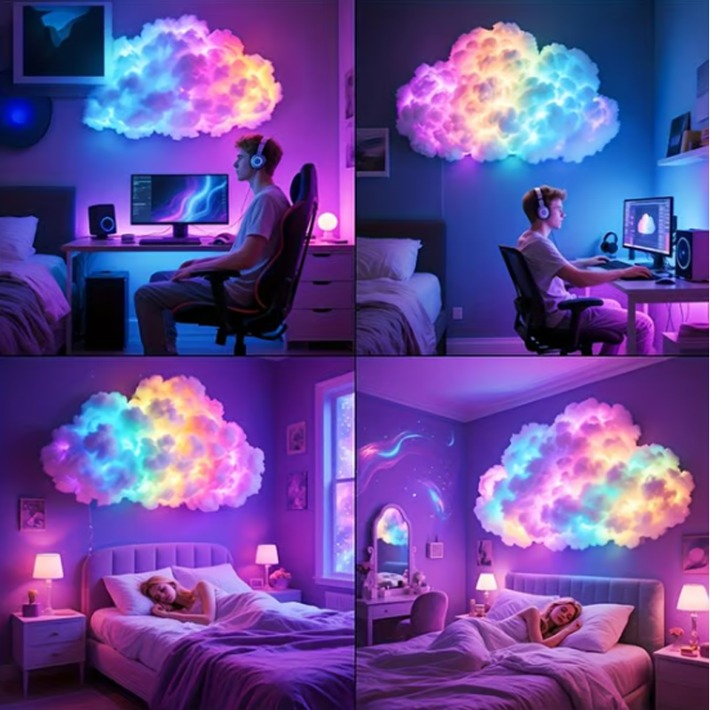 LED Wolkvormige Sfeerlamp Voor Warm Dromerig Licht