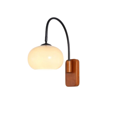 Verstelbare Wandlamp Met Glazen Lichtbol En Tijdloos Design