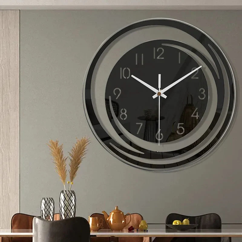 Stille Wandklok Met Minimalistisch Ontwerp En Moderne Afwerking