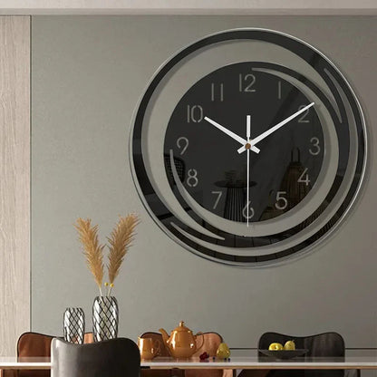 Stille Wandklok Met Minimalistisch Ontwerp En Moderne Afwerking