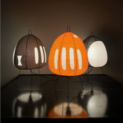 Japanse Reispapier Tafellamp Met Retro Design