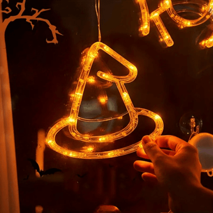 Halloween-lichtsnoer met Zes Decoratieve Silhouetten