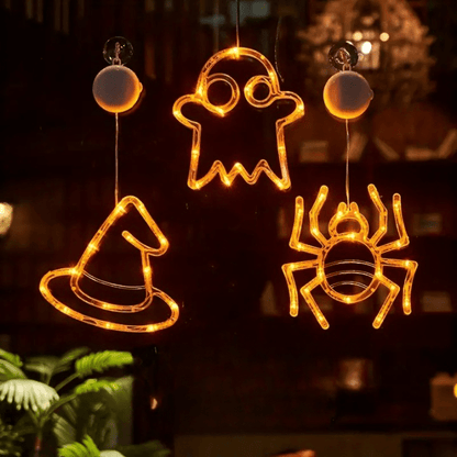 Halloween-lichtsnoer met Zes Decoratieve Silhouetten