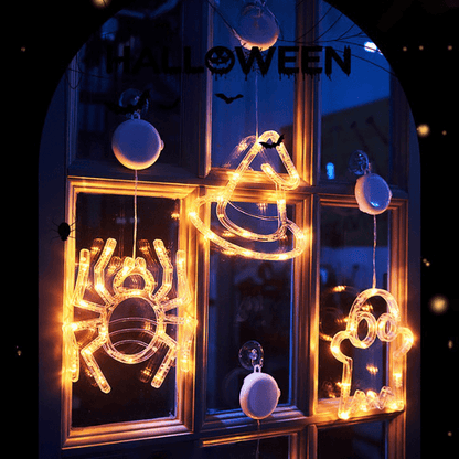 Halloween-lichtsnoer met Zes Decoratieve Silhouetten