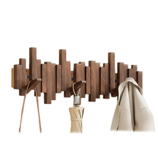 Houten Wandkapstok In Pianotoets Ontwerp