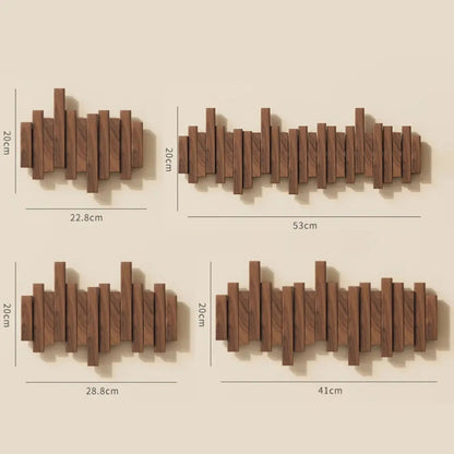 Houten Wandkapstok In Pianotoets Ontwerp