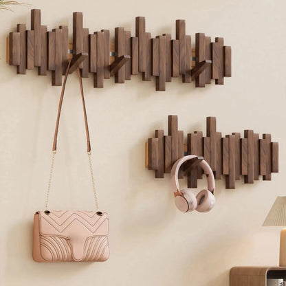 Houten Wandkapstok In Pianotoets Ontwerp