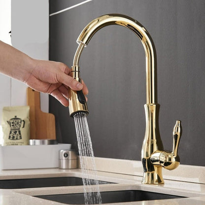 Moderne Keukenmengkraan met Uittrekbare Sproeier voor Flexibel Dagelijks Gebruik