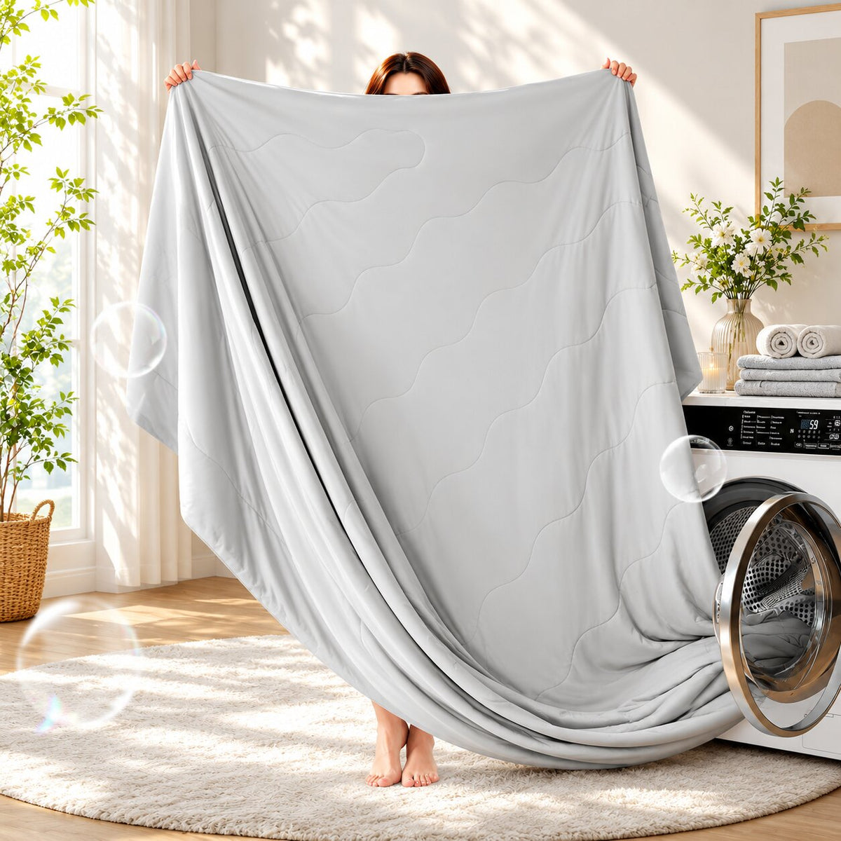 Koelende Dekenset met Licht Gewicht en Dubbelzijdige Warmteafvoer voor Nachtcomfort