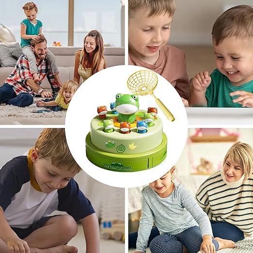 Interactief Kikkerspel voor Kinderen met Muziek en Vangnetten