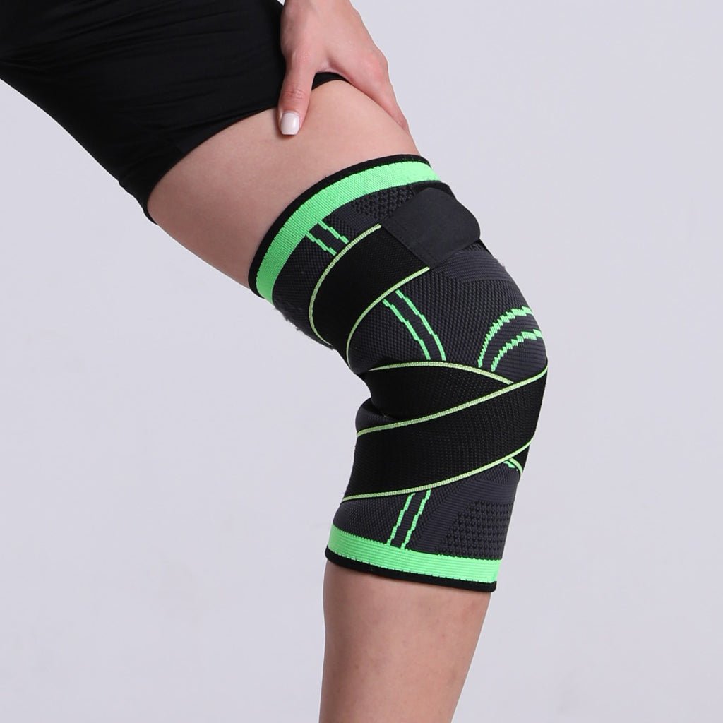 Elastische Kniebrace met Compressie en 2 Verstelbare Banden