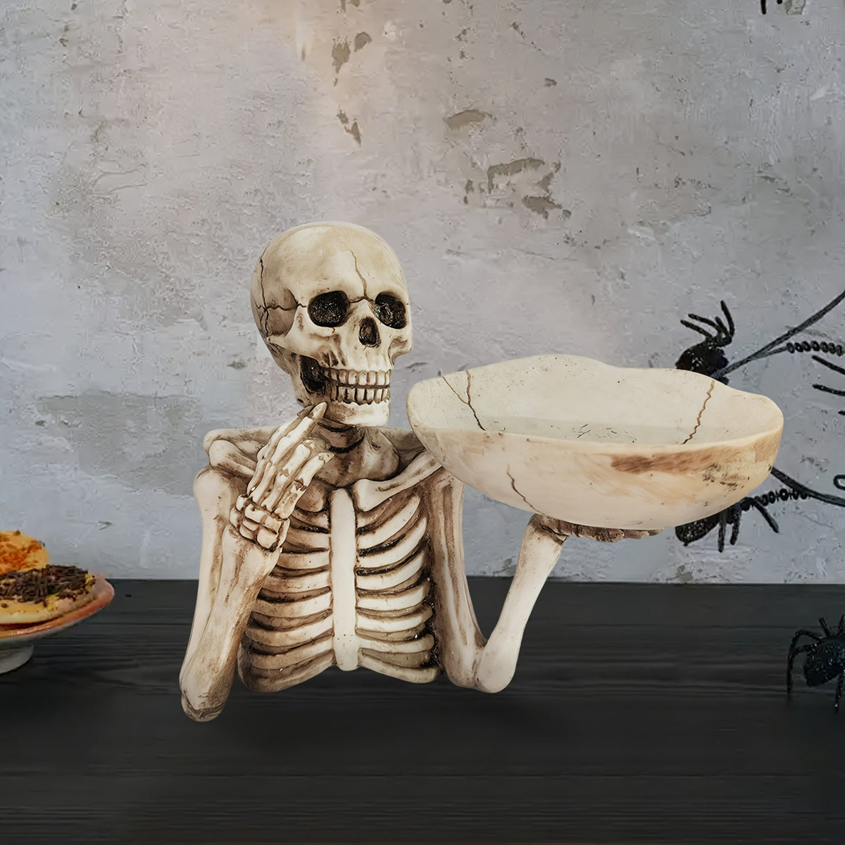 Decoratieve Schedelschaal van Resin voor Halloween en Gotische Decoratie