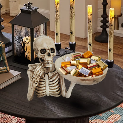 Decoratieve Schedelschaal van Resin voor Halloween en Gotische Decoratie