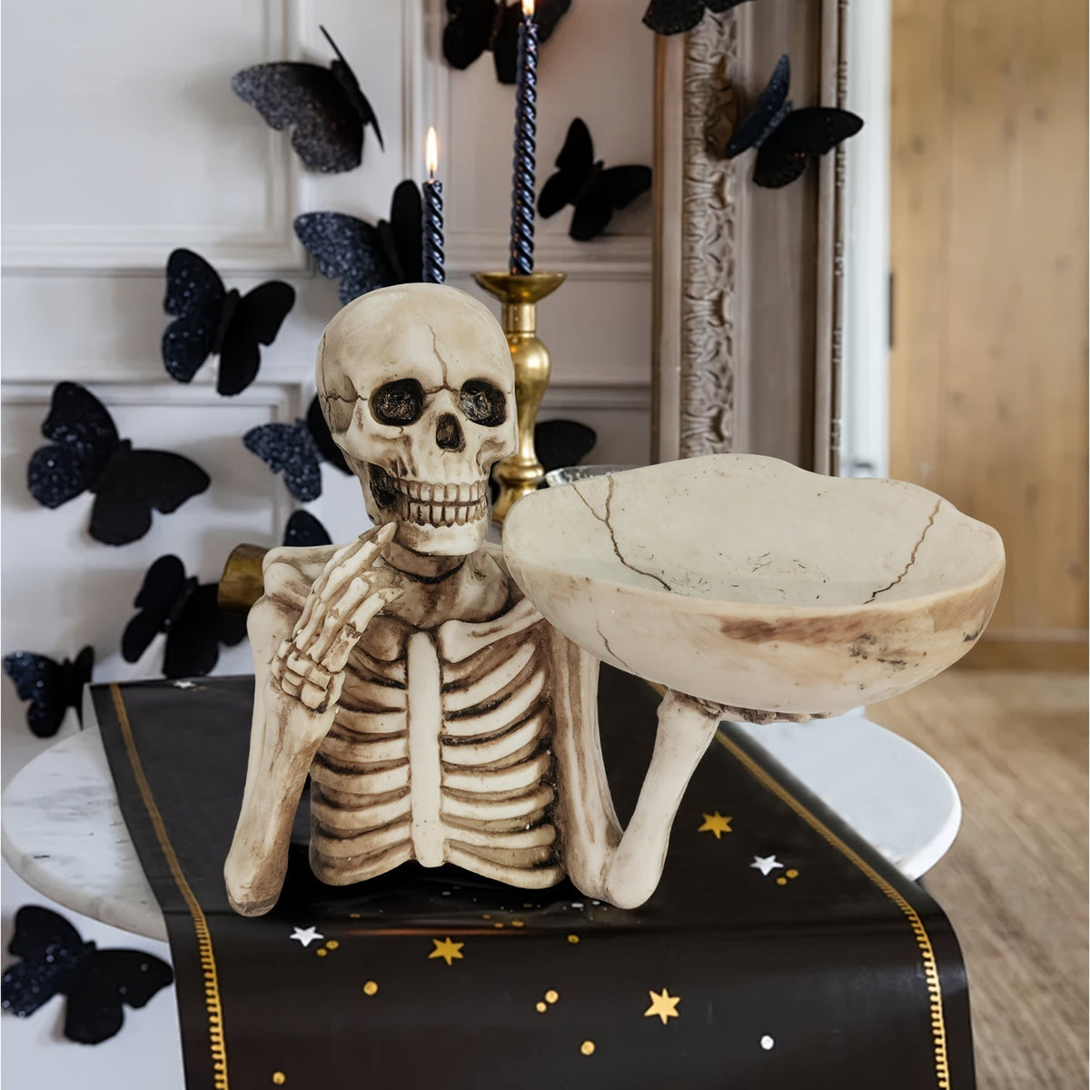Decoratieve Schedelschaal van Resin voor Halloween en Gotische Decoratie