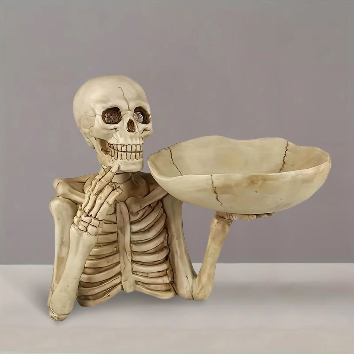 Decoratieve Schedelschaal van Resin voor Halloween en Gotische Decoratie