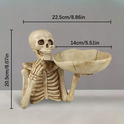 Decoratieve Schedelschaal van Resin voor Halloween en Gotische Decoratie