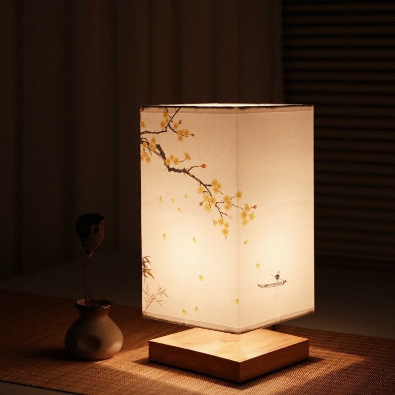 Decoratieve Tafellamp met Japans‑Scandinavisch Ontwerp voor Binnengebruik