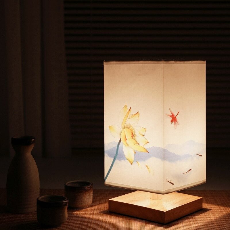 Decoratieve Tafellamp met Japans‑Scandinavisch Ontwerp voor Binnengebruik