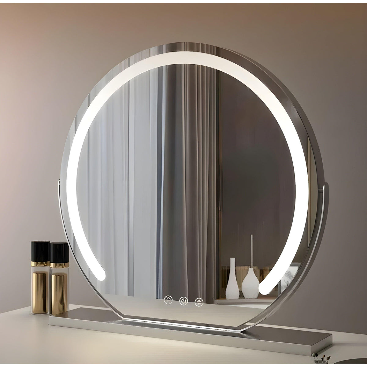 Verlichte Make-upspiegel Met Instelbare LED Verlichting