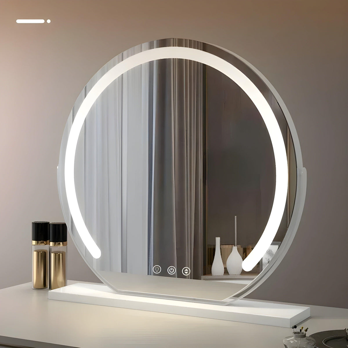 Verlichte Make-upspiegel Met Instelbare LED Verlichting