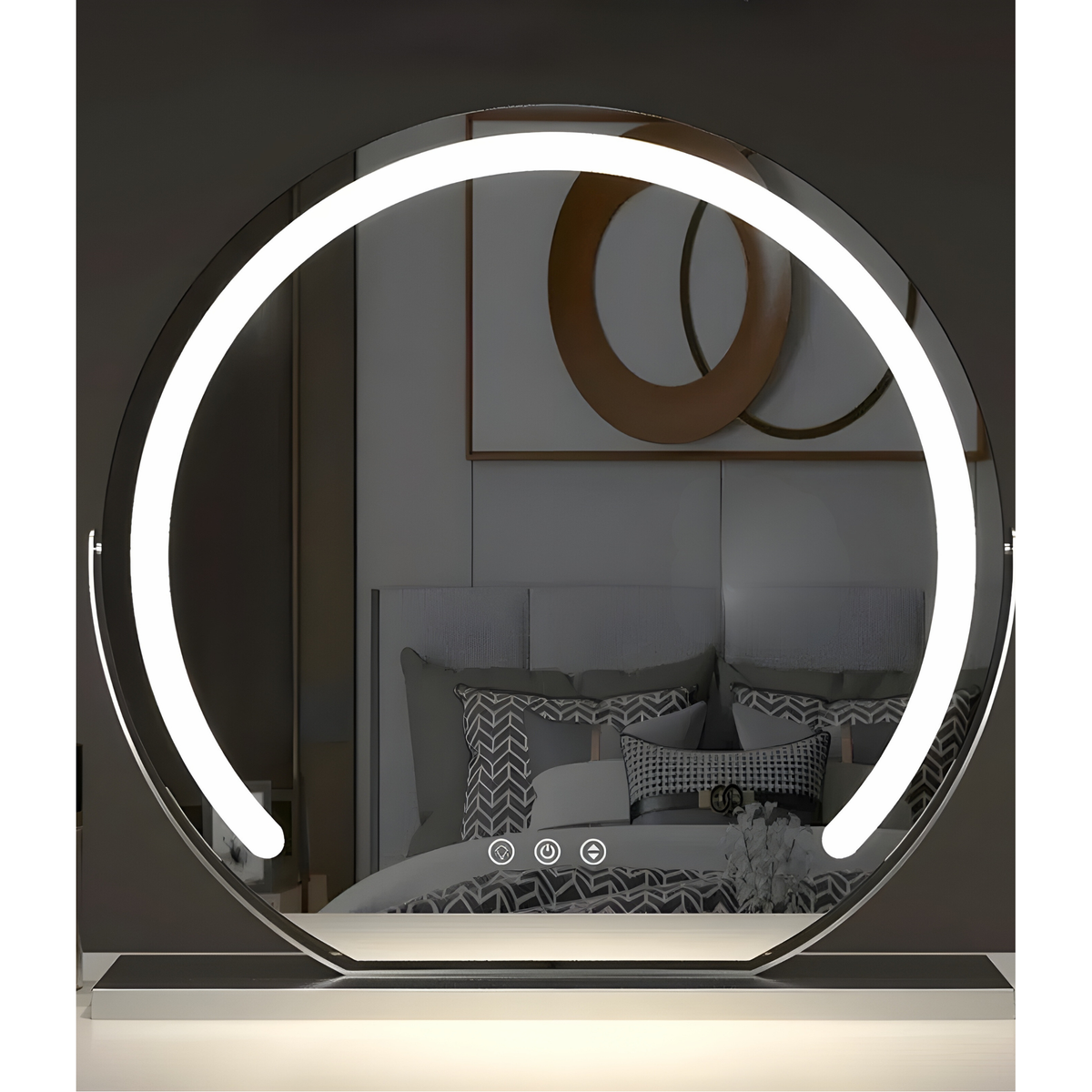 Verlichte Make-upspiegel Met Instelbare LED Verlichting