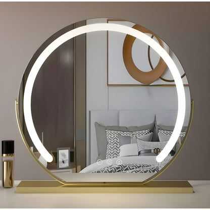 Verlichte Make-upspiegel Met Instelbare LED Verlichting