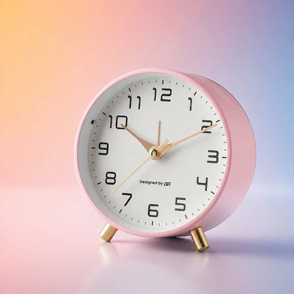 Moderne Tafelklok met Stil Uurwerk en Scandinavische Minimalistische Uitstraling