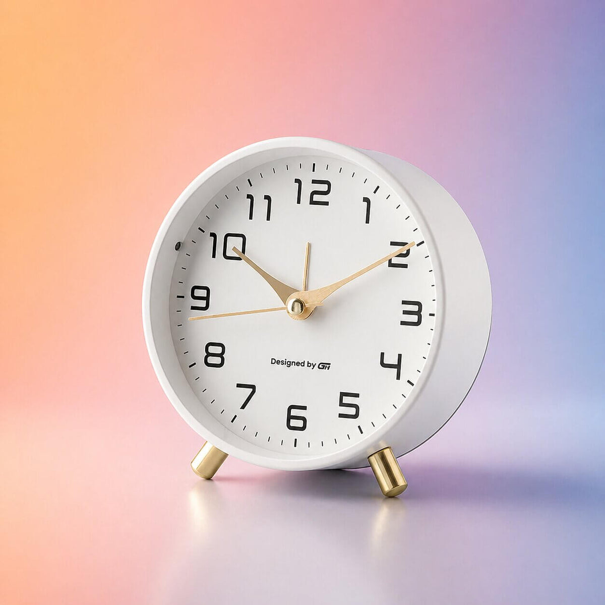 Moderne Tafelklok met Stil Uurwerk en Scandinavische Minimalistische Uitstraling