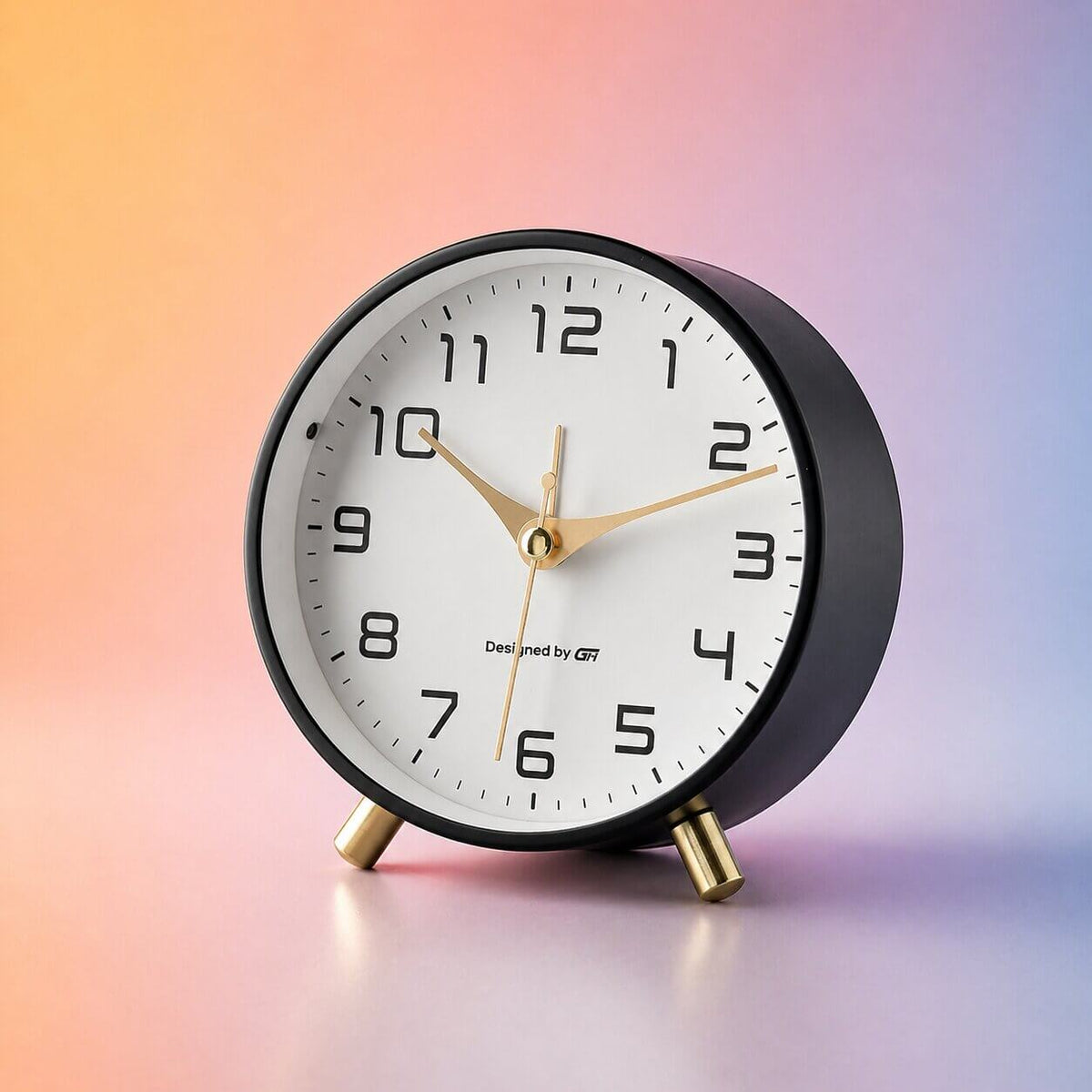 Moderne Tafelklok met Stil Uurwerk en Scandinavische Minimalistische Uitstraling