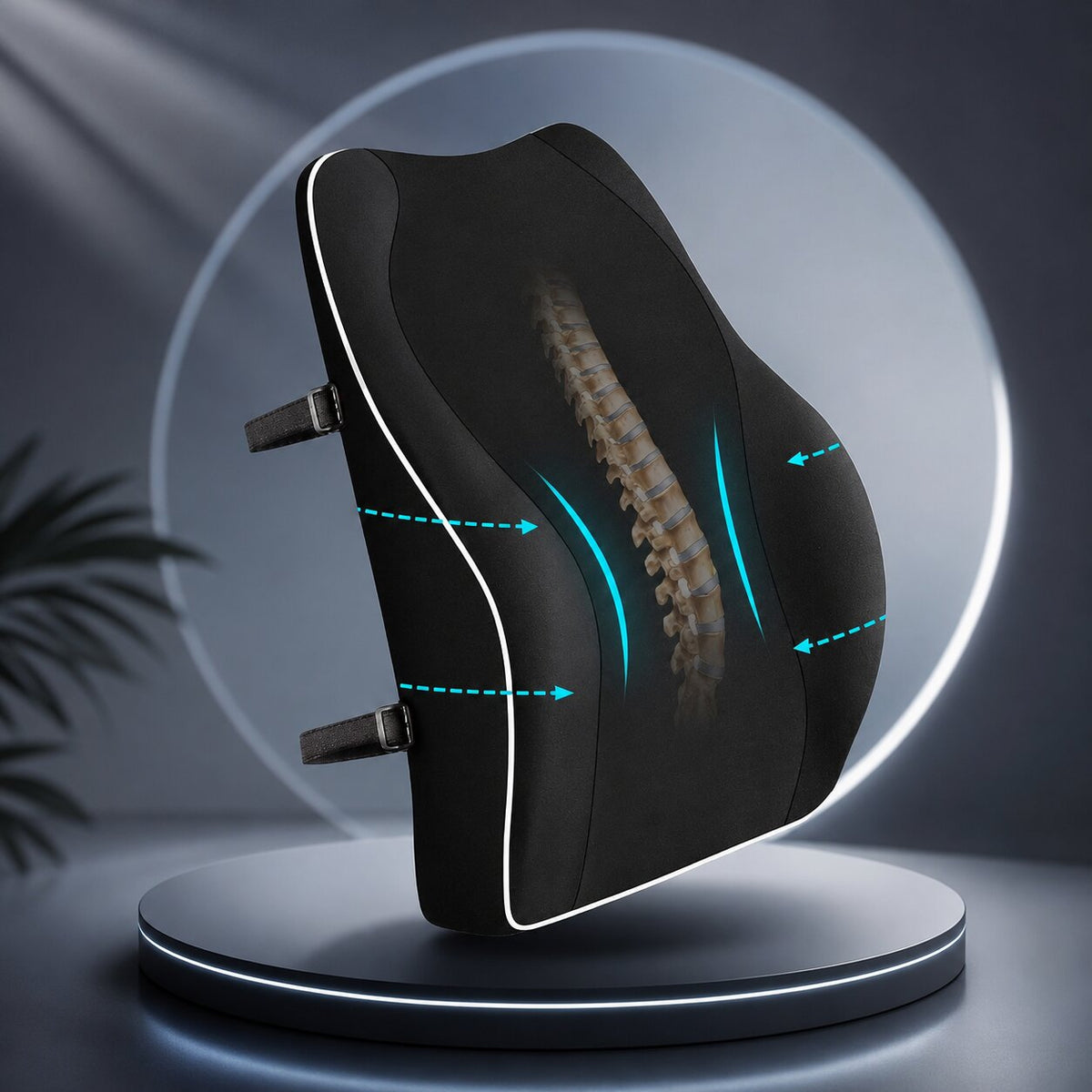 Rugsteun Kussen Met Ergonomische Vorm En Zachte Memoryfoam Ondersteuning