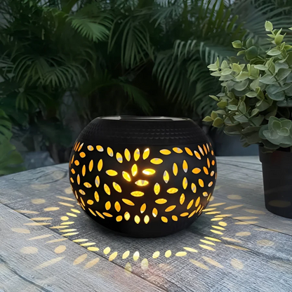 Solar Tuinlamp Met Decoratief Lichtpatroon Voor Sfeervolle Buitenverlichting