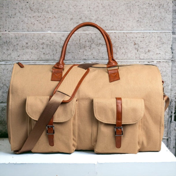 Vintage Reistas met Verstelbare Schouderriem