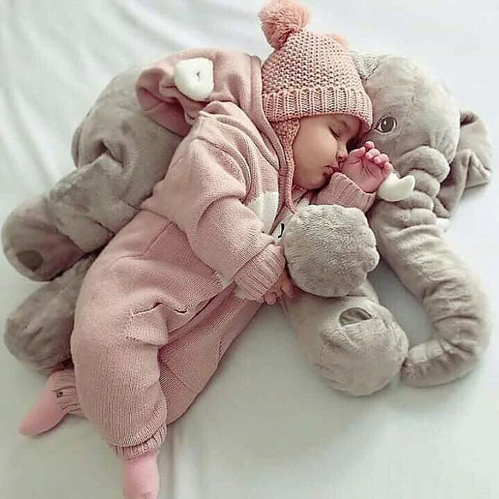 Olifant Knuffelkussen Voor Baby's En Peuters Met Zachte Ondersteuning
