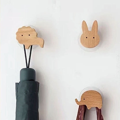 Houten Wandhaken Met Speels Ontwerp En Scandinavische Uitstraling